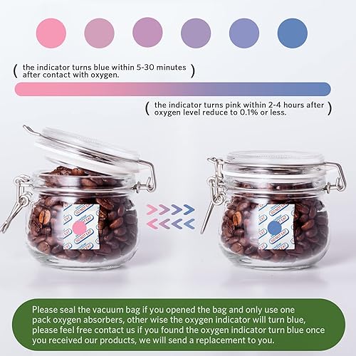 Miniatura 4 de 100 paquetes de absorbedores de oxígeno de grado alimenticio de 100CC (10 paquetes en bolsa de vacío individual), absorbedores de oxígeno para