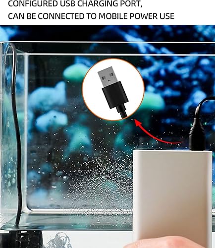 Miniatura 5 de Mini bomba de acuario fabricante de ondas para acuario conector de alimentación USB 530gph (2000LH) bomba de agua de circulación 5 W DC 5 V con