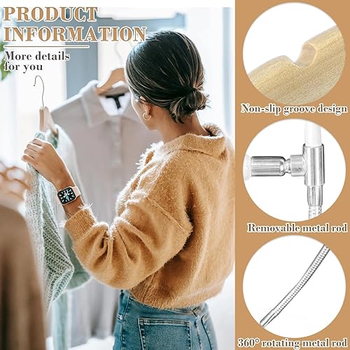 Miniatura 3 de Esamploe Forma de vestido, maniquí de ropa ajustable, maniquí colgante de metal para mujer, maniquíes ajustables para colgar blusas de mujer, faldas