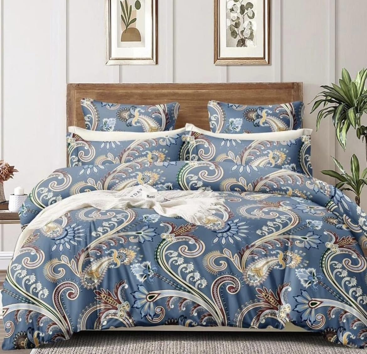 BLACK SPADE Heavy Glace Cotton Microfiber AC Comforter/Blanket/Duvet for Double Bed (Jaipuri, Double Bed Comforter Only) BLACK SPADE Heavy Glace Cotton Microfiber AC Comforter/Blanket/Duvet for Double Bed (Jaipuri, Double Bed Comforter Only)