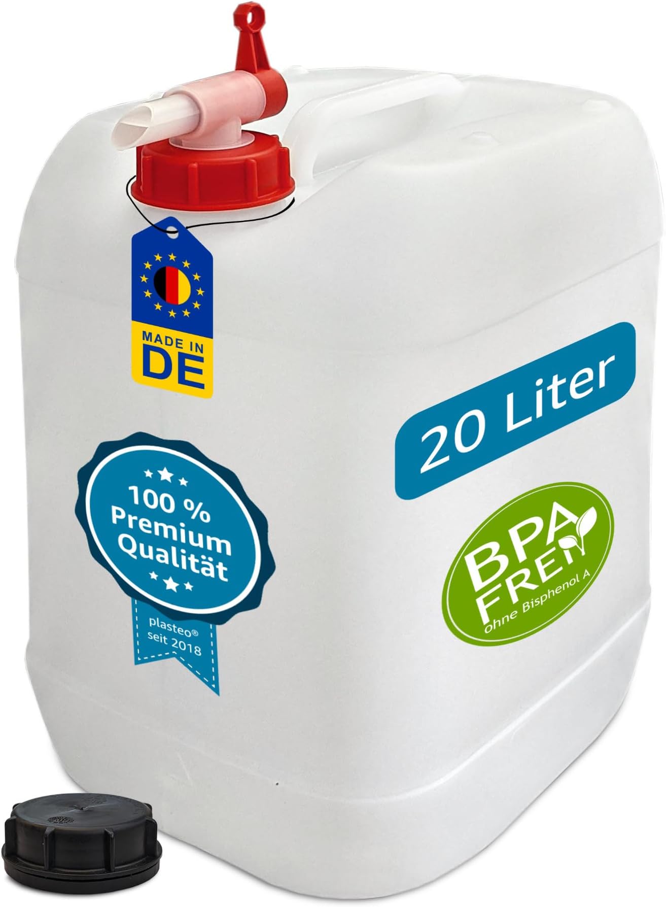 Destilliertes Wasser 20 Liter Entmineralisiert chemisch reines Wasser [ 4 x 5L Destilliertes Wasser 20 Liter Entmineralisiert chemisch reines Wasser [ 4 x 5L