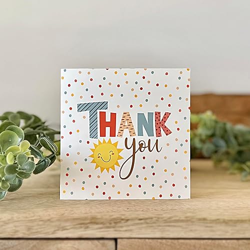Miniatura 4 de Honeyplum Lil Ray of Sunshine Tarjetas de agradecimiento  Paquete de 36 tarjetas con sobres a juego  Pequeñas tarjetas de agradecimiento de tamaño