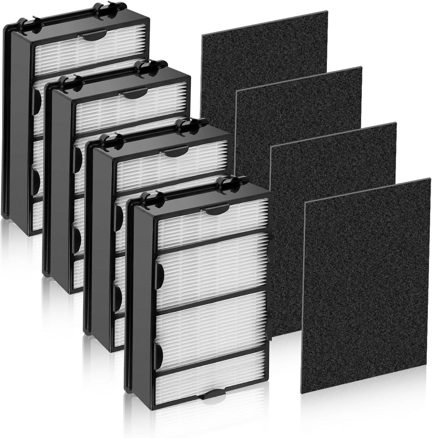 APPLIANCEMATES HAPF600 Filter Replacement for Holmes Air Purifier Filters B and C Model HAP616B HAP8650B HAP8650 HAP625 HAP650 HAPF600D-U2 (4+4 Combo Filters