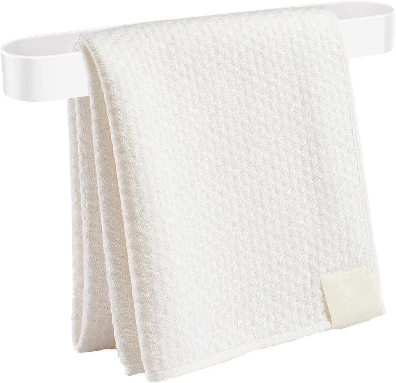 LUTER Hand Towel Holder, 12 inch, White Aluminium, Bathroom Kitchen Towel Holder Stand