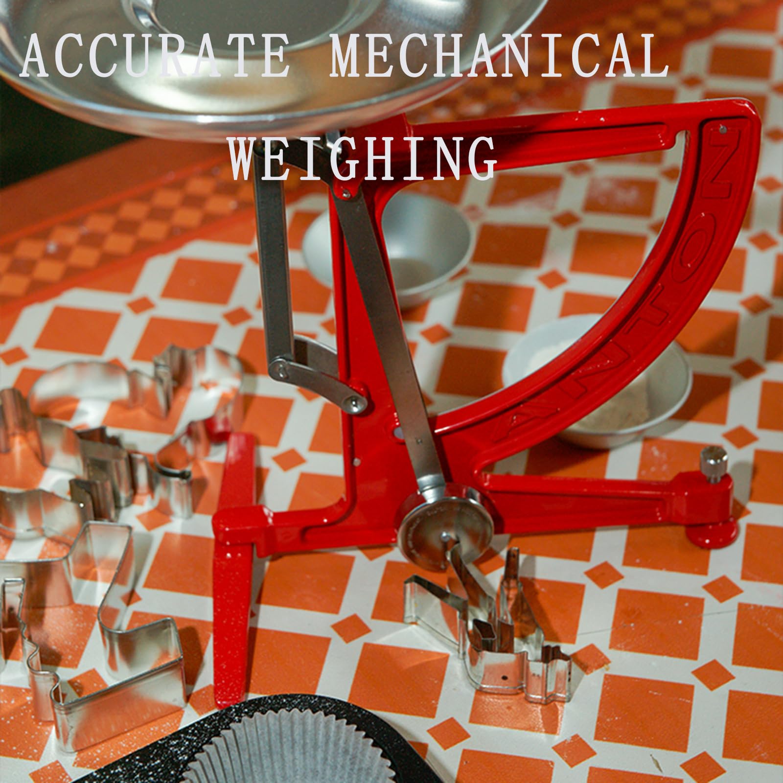 Bilancia da Cucina Meccanica in Metallo da 7 Pollici, con Palette in Alluminio E Pendoli in Acciaio Inossidabile, per Elettronica, Ricerca Scientifica E Alimentare