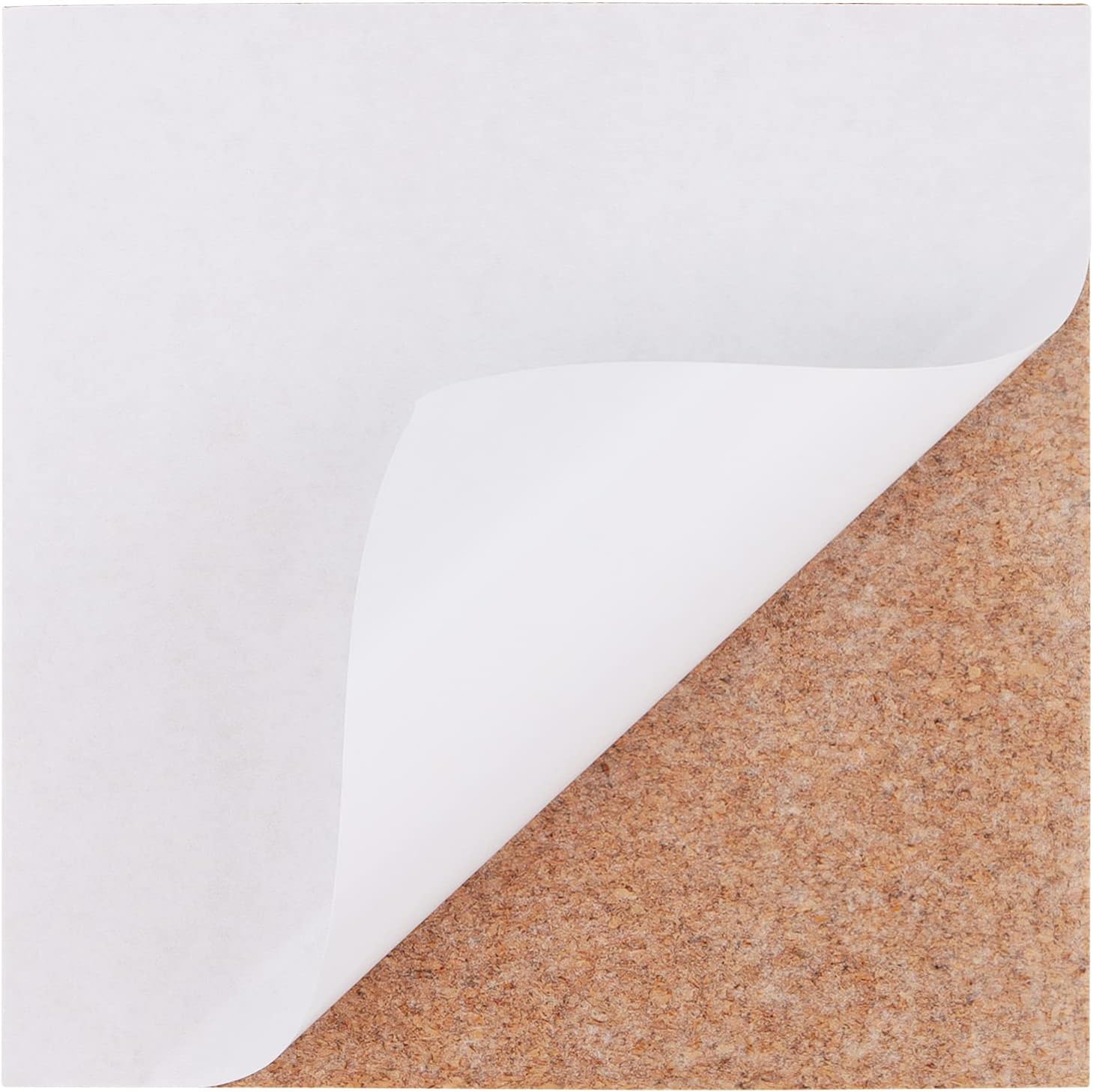 MAHIONG 30Pcs 4 x 4 Inch Square Ceramic Tiles for Crafts, White Absorbent Stone Paintable Ceramic Coaster with Cork Backing Pads, Blank Tile Coasters for Painting DIY Coasters