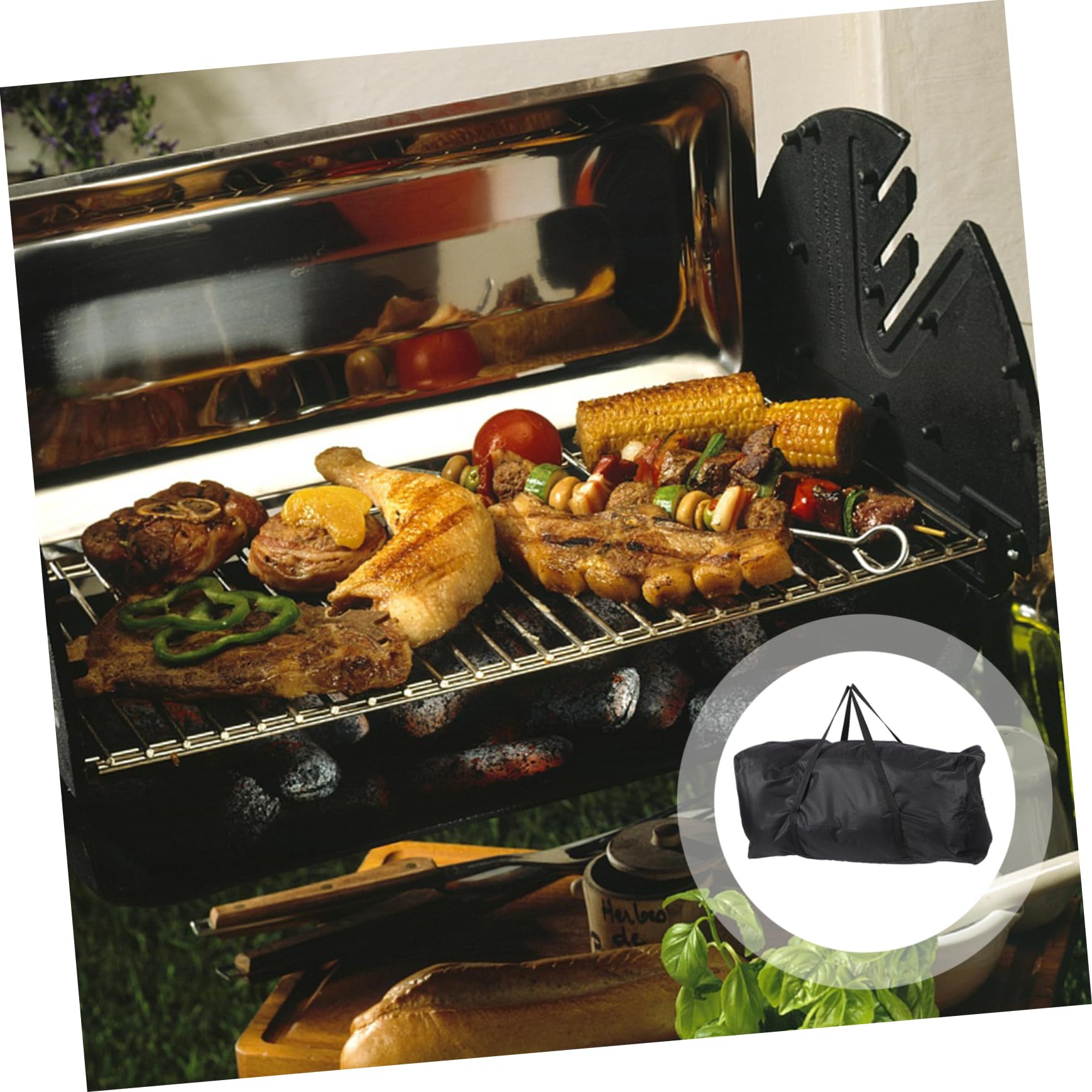Mikikit 5 Piezas Bolsa Organizador de Herramientas Barbacoa Almacenamiento Práctico y Resistente Camping y Actividades al Aire Bolsa de Zip Pouches
