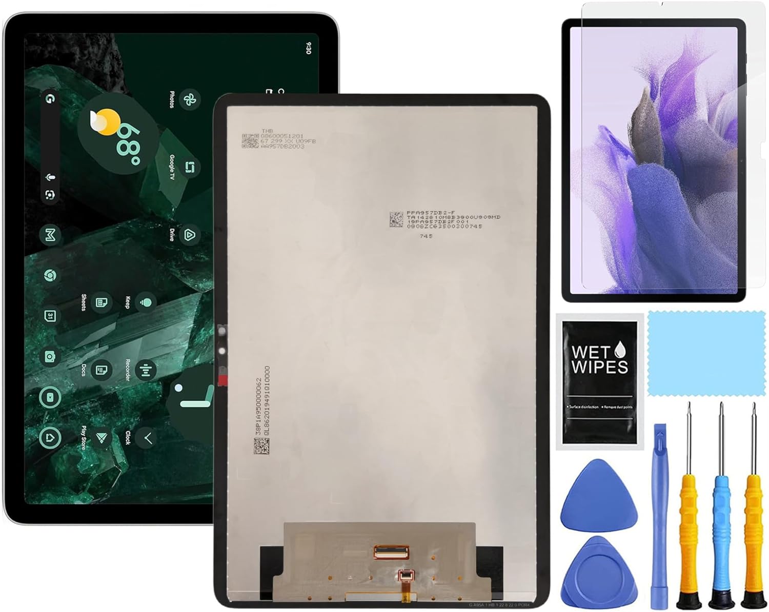 For Google Pixel Tablet 2023 Screen Replacement for Pixel tab Screen Replacement kit LCD Display digitizer Touch Screen Assembly With Tools 11 Inch Black