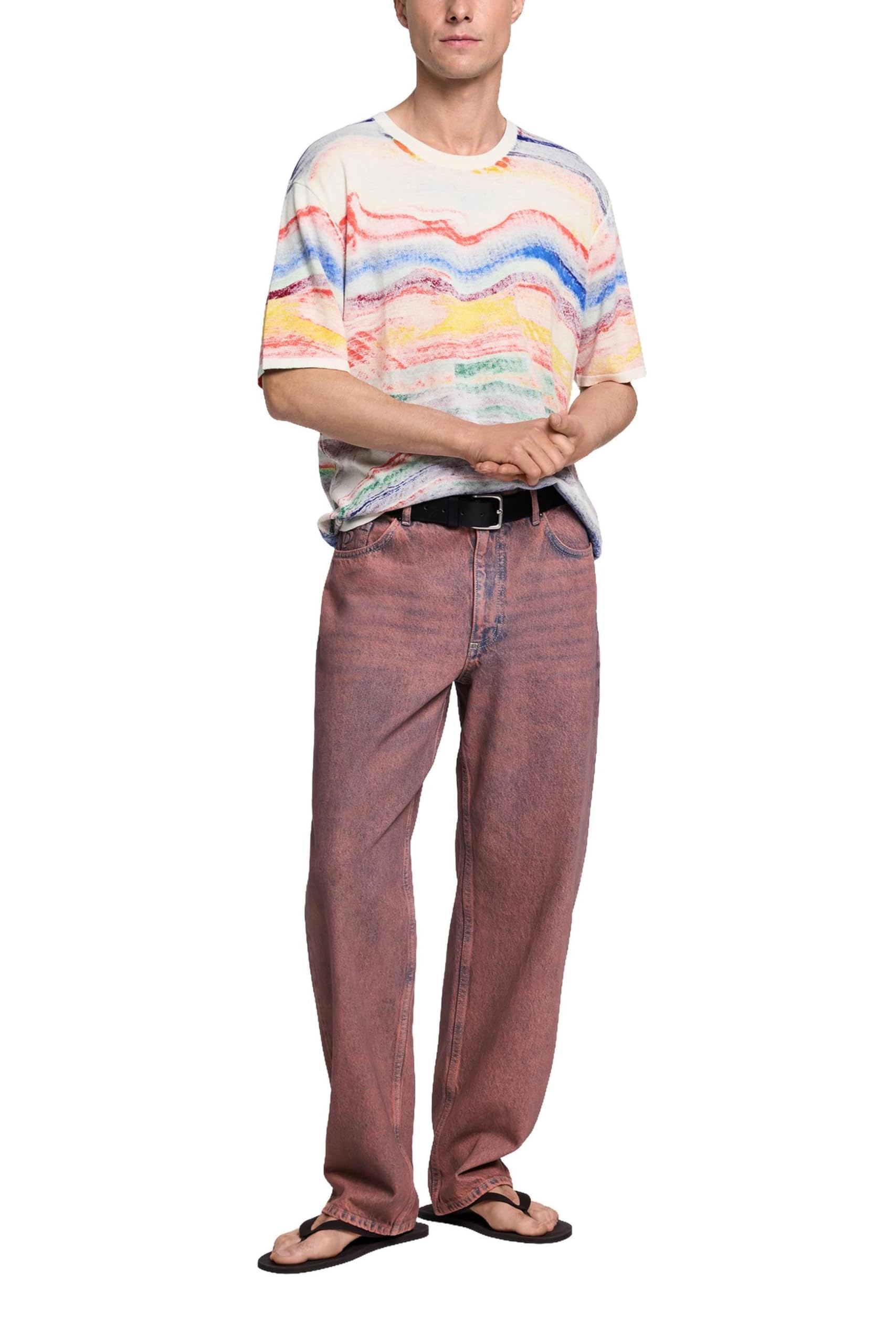 Desigual TS_Color Waves T-Shirt Hombre
