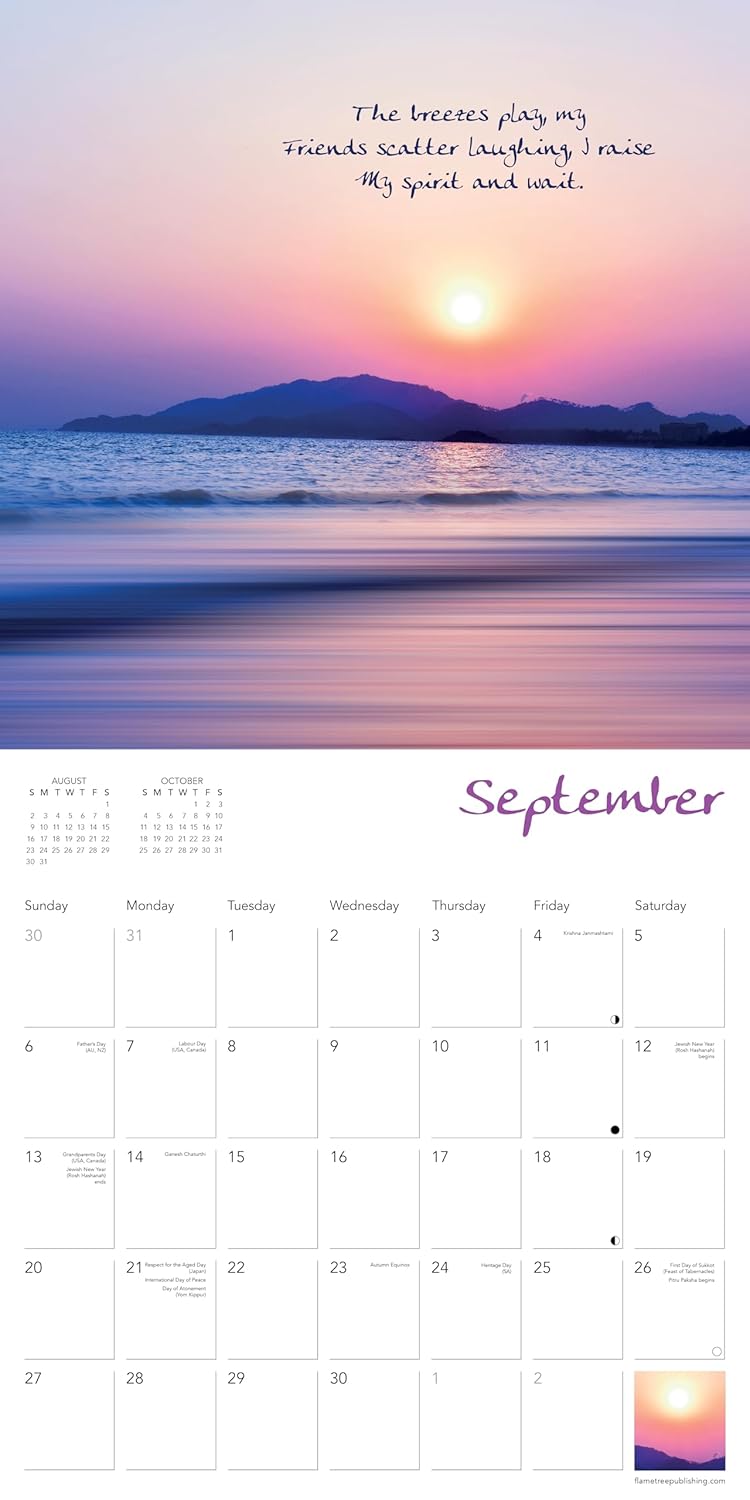 Zen Art & Poetry Wall Calendar 2026 (Art Calendar) - Image 4