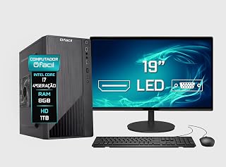Computador Completo Blue PC Intel Core I7 (4ª Geração) 8GB HD 1TB - Monitor 19" Led Teclado e Mouse