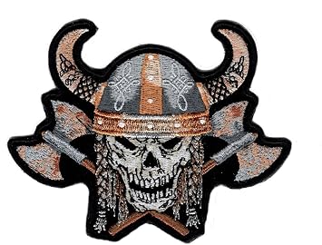 Hook Vikings Skull Odin God Patch by Miltacusa