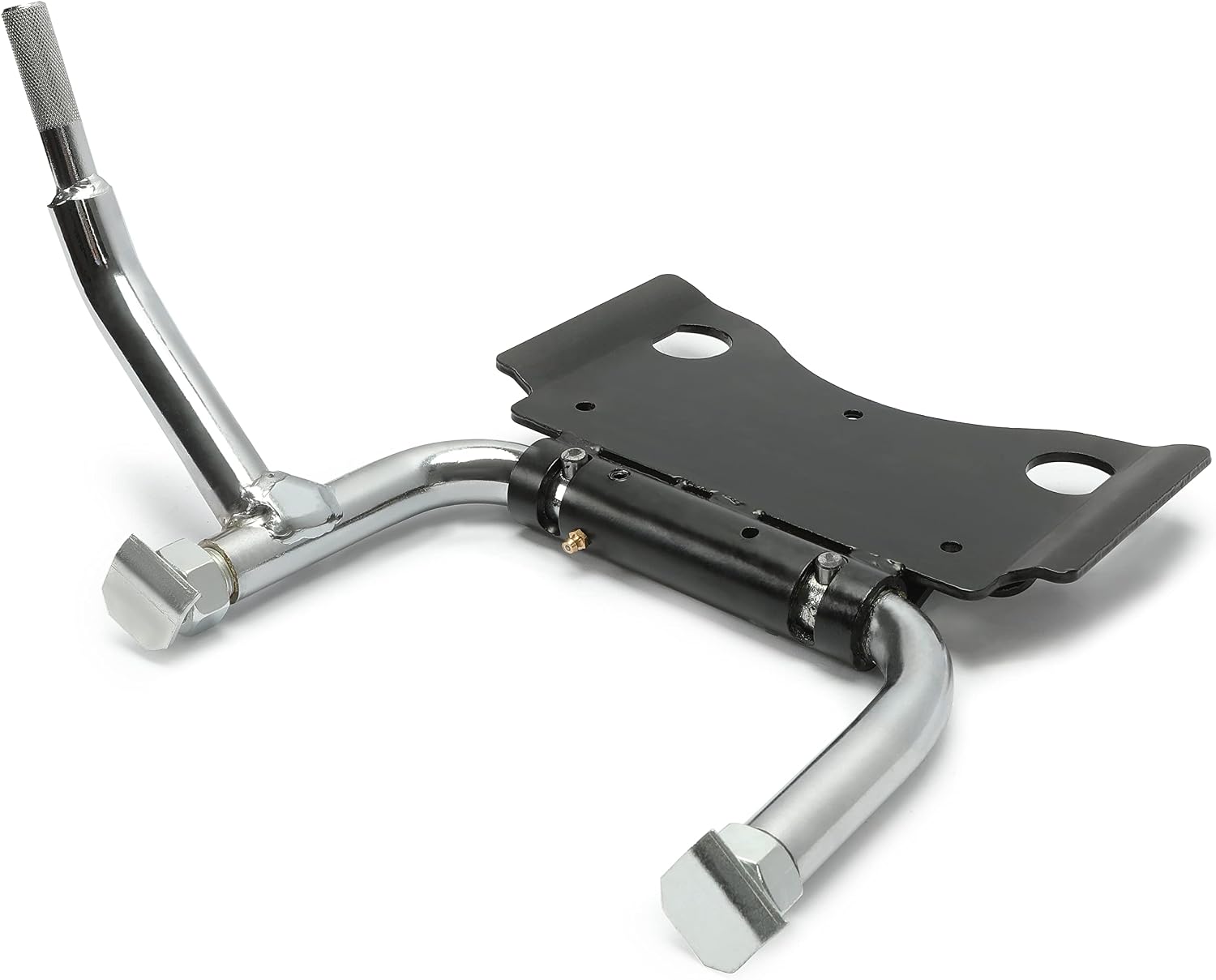 ECOTRIC Chrome Adjustable Center Stand Compatible with 2009-2024 Harley Electra Glide Road King Street FLT FLH Touring Models Replace for 91573-09A