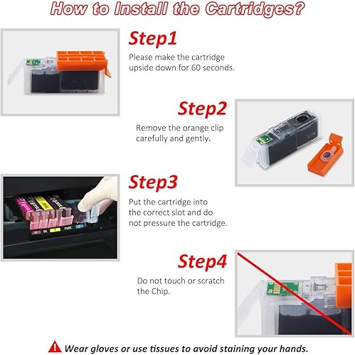 Miniatura 2 de Sotek Cartuchos de tinta compatibles PGI-280XXL CLI-281XXL 280XL 281XL 280 281, uso con PIXMA TS9120 TS8120 TS8220 TS8320 TS8322 TS9120 TS8100