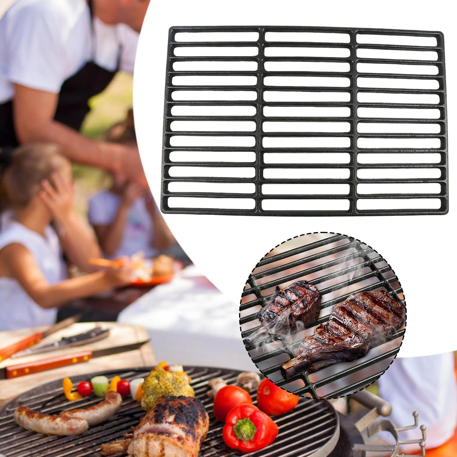 Wymienny stojak chłodzący do grilla do gotowania na zewnątrz, uniwersalny stojak do pieczenia ze stali nierdzewnej 41 cm x 27 cm, do pieczenia i grillowania