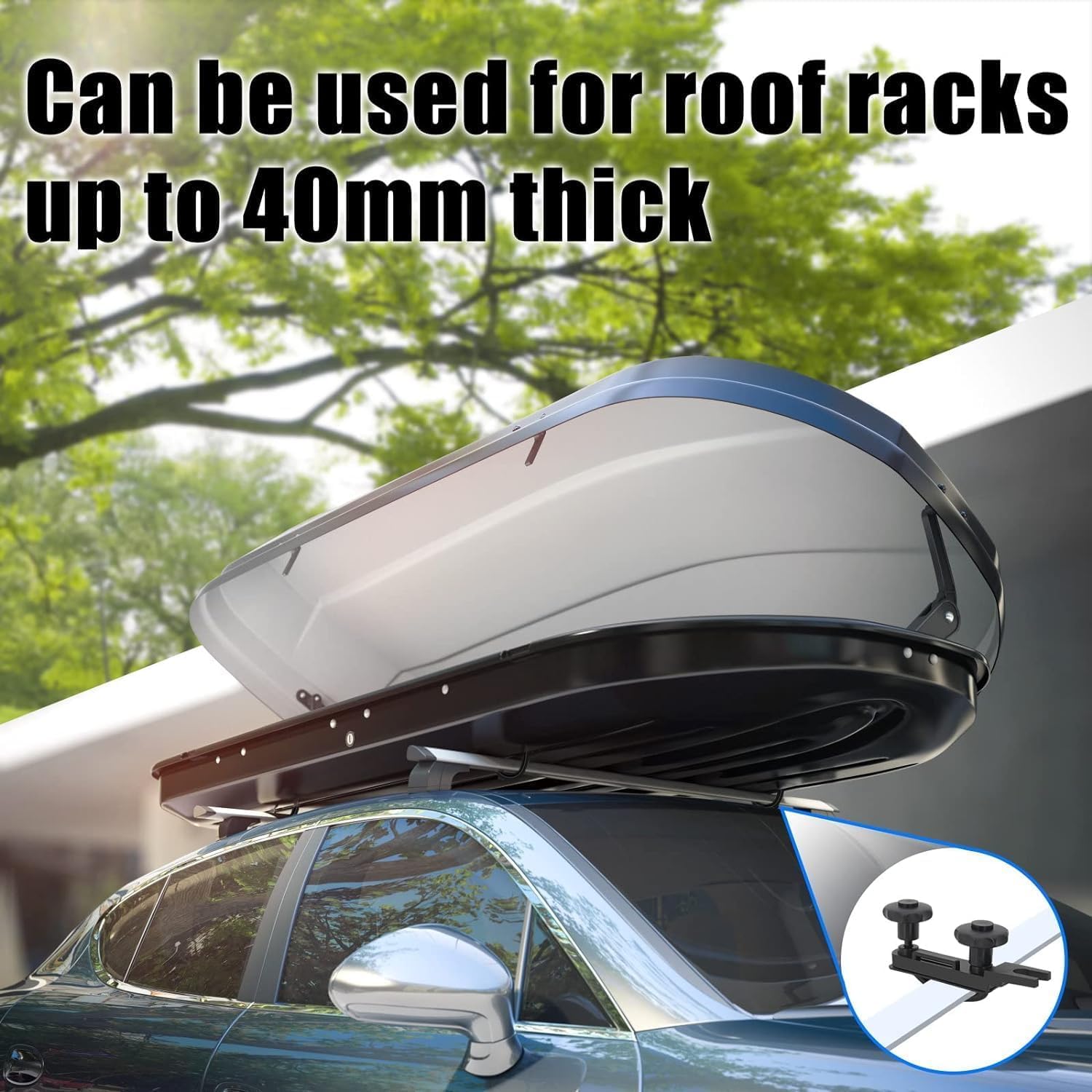 Erato 4 Pack Universal Roof Rack Holder U-Bolts Heavy Duty Clamps 8 - View #12