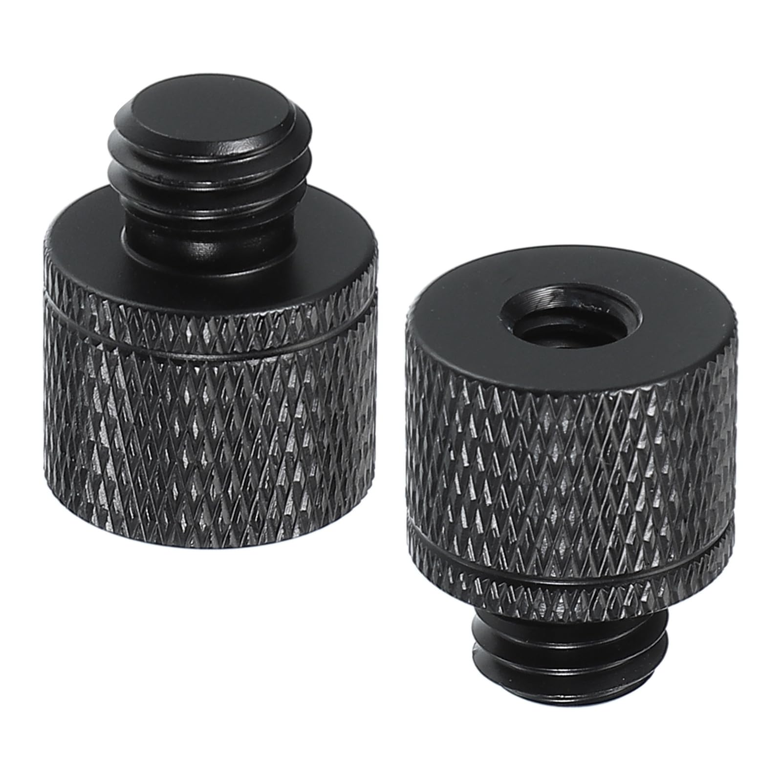 PATIKIL Adattatore Vite Treppiede Femmina 1/4" Maschio M10, 2 Pz Connettori Dado Treppiede Vite Supporto Fotocamera Convertitore Doppia Testa Per Accessori Supporto Microfono, 20 Mm