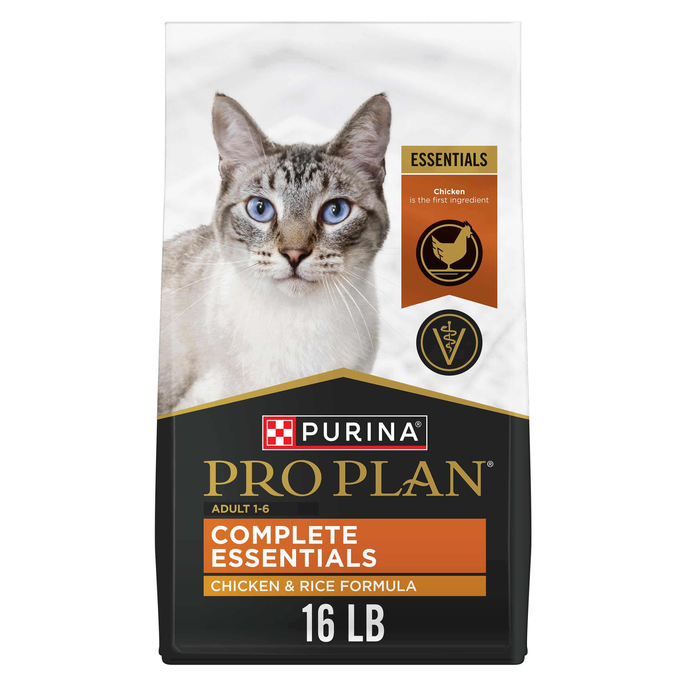 High Protein Cat Food With Probiotics for Cats, Chicken and Rice Formula - 16 lb. Bag