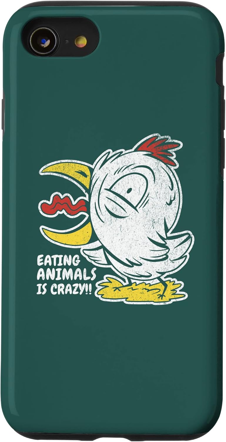 Amazon.com: iPhone SE (2020) / 7 / 8 Eating animals is crazy funny ...
