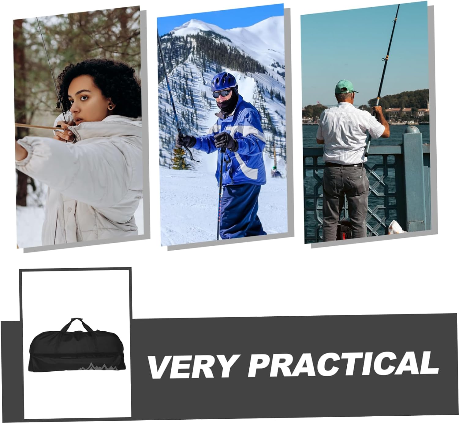 Composite Bow Carrying Bag Lightweight Spacious Archery Case with Capacity for Accessories Wear-resistant Oxford Fabric Comfortable Shoulder Strap for Outdoor Use