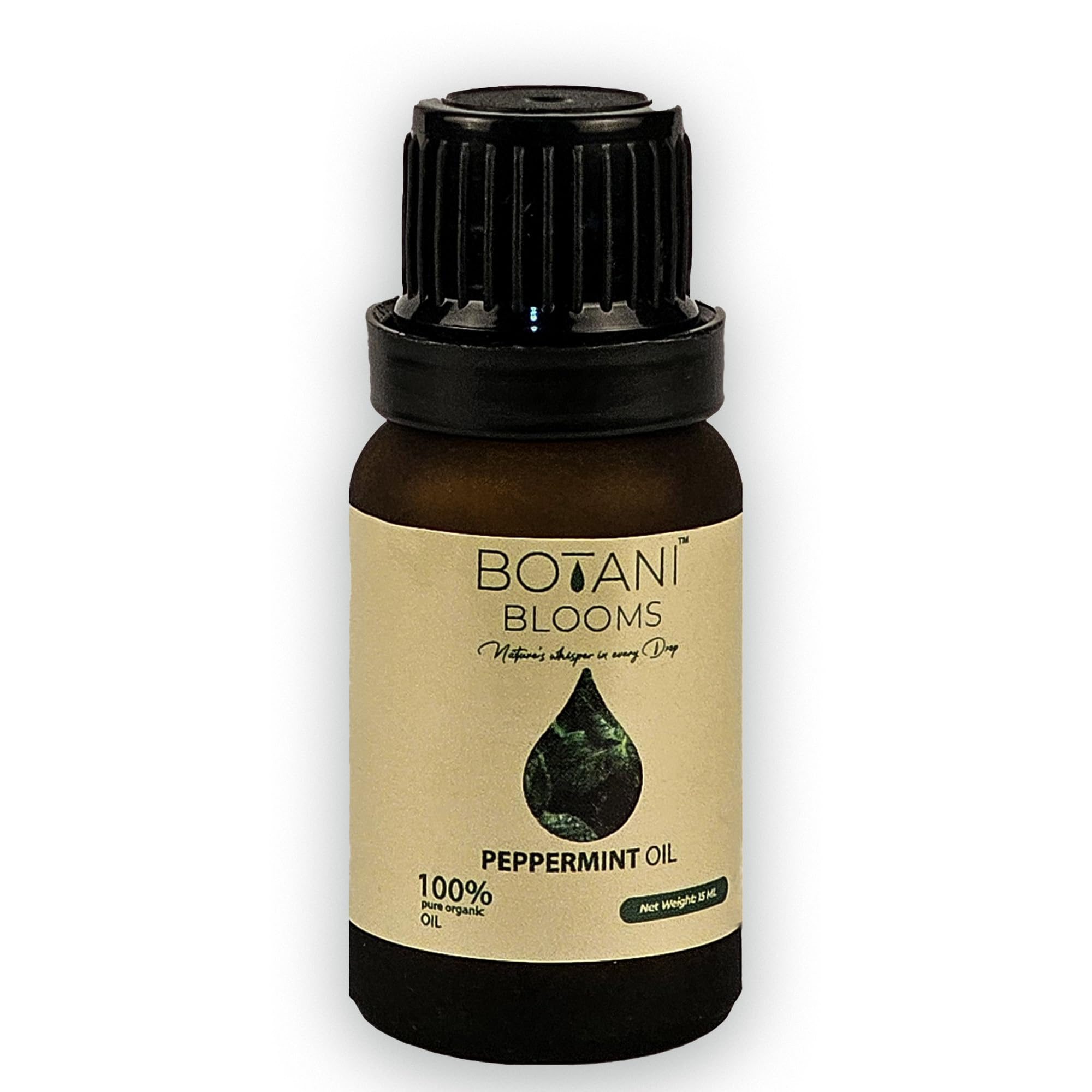 BOTANI BLOOMS 100% pure and natural Peppermint Essential oil for skin care and hair growth controls hair fall - balances oily skin and deliverance - Undiluted- 15 Ml