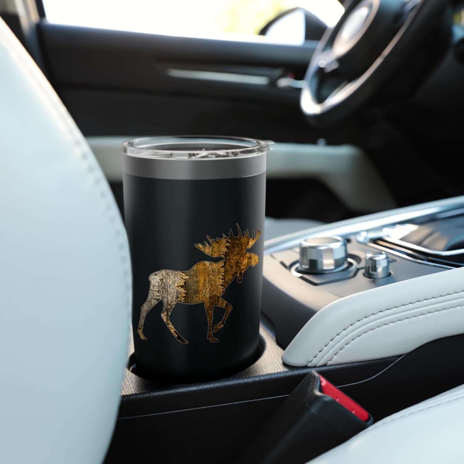 Wildlife Moose Tumbler Coffee Mug Stainless Steel Insulated Tumbler - Image 6
