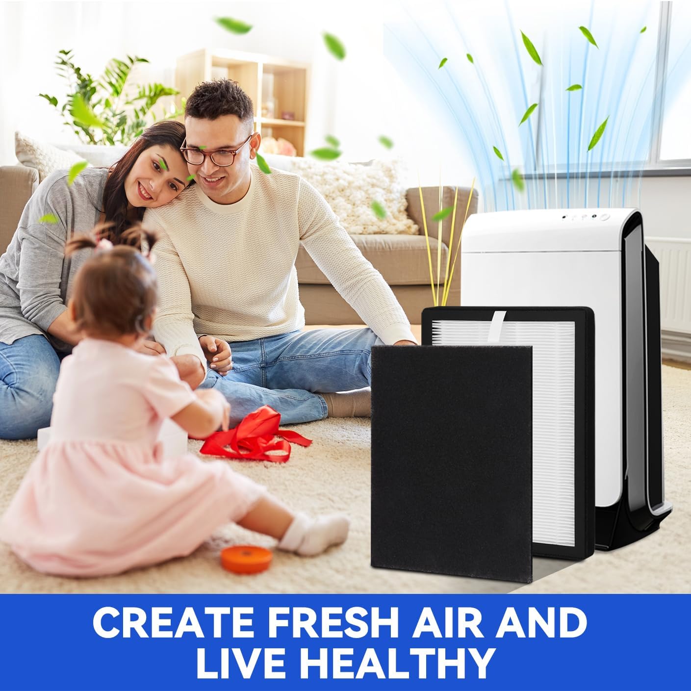 ProHEPA 9000 Replacement Filters for VEVA ProHEPA 9000 Air Purifier - 3 Pack Premium H13 True HEPA Filters + 9 Pack Activated Carbon Pre-Filters - Image 6