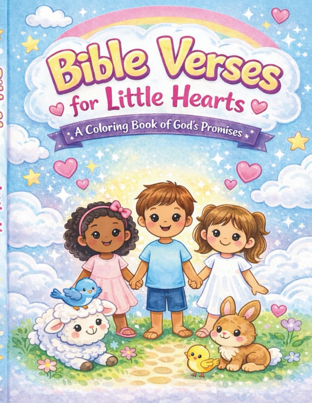 Bible Verses For Little Hearts: A Coloring Book Of Gods Promises