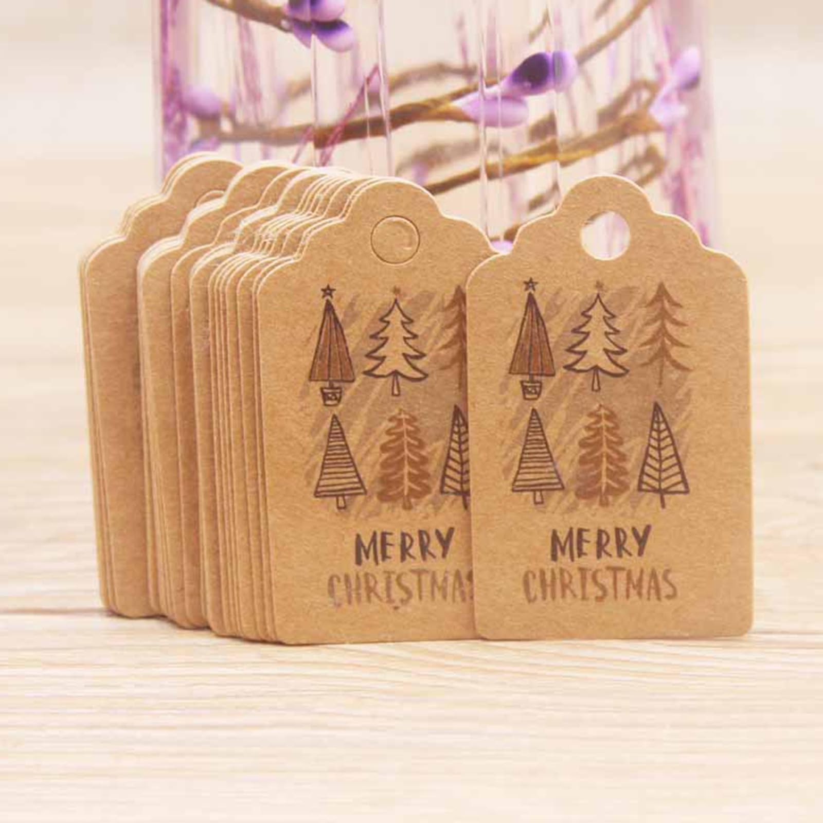 Etichette regalo in carta kraft, 100 pezzi, per regali, etichette in carta kraft, etichette con cuore e corda di iuta, 30 m, per regali di matrimonio, per fai da te