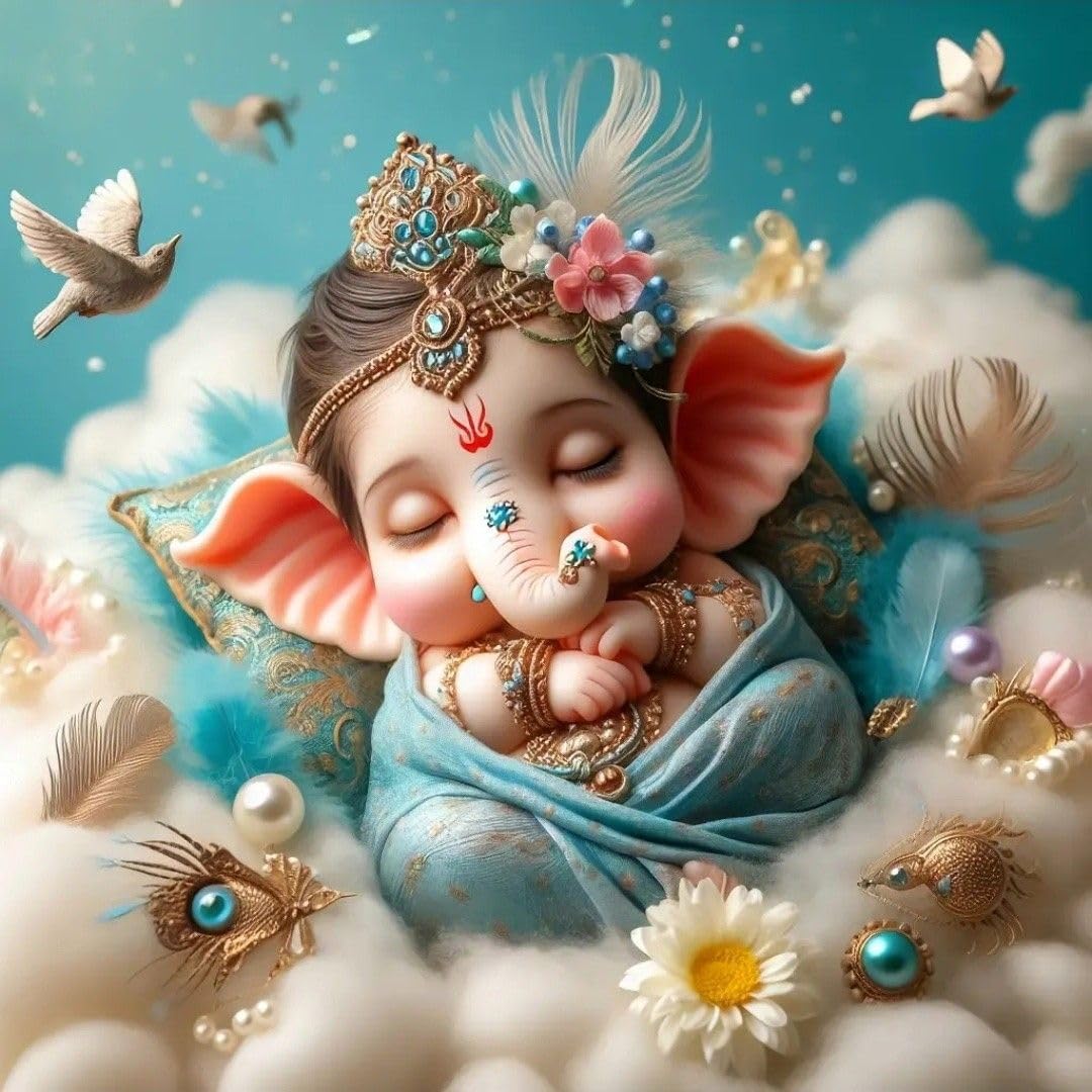 good-think-shree-bal-ganesh-ji-sleeping-god-wall-poster-for-pooja-room