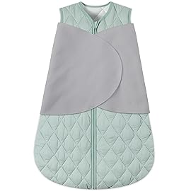 BSTOPPT Newborn Sleep Sack Baby Swaddle,3-Way Adjustable Wearable Blanket,Swaddling Sleeping Bag,TOG 2.5 (Green, 6-12 Months)