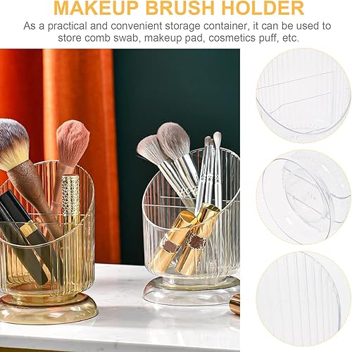 Miniatura 7 de Beavorty Portalápices acrílico transparente organizador de almacenamiento de escritorio soporte para bolígrafo estante de almacenamiento de brochas