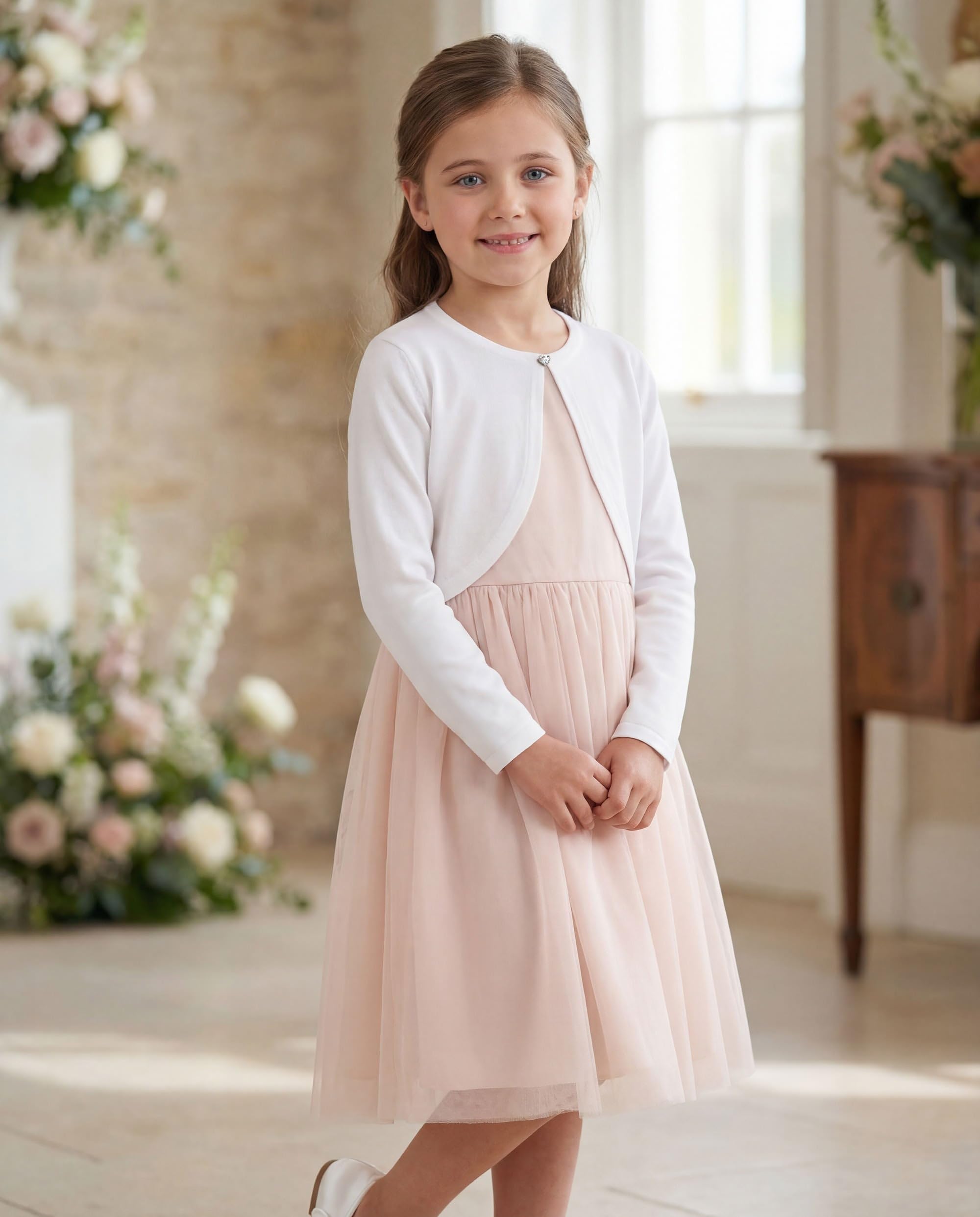 Bolerose Chicas Manga Larga Bolero Niñas Cárdigan