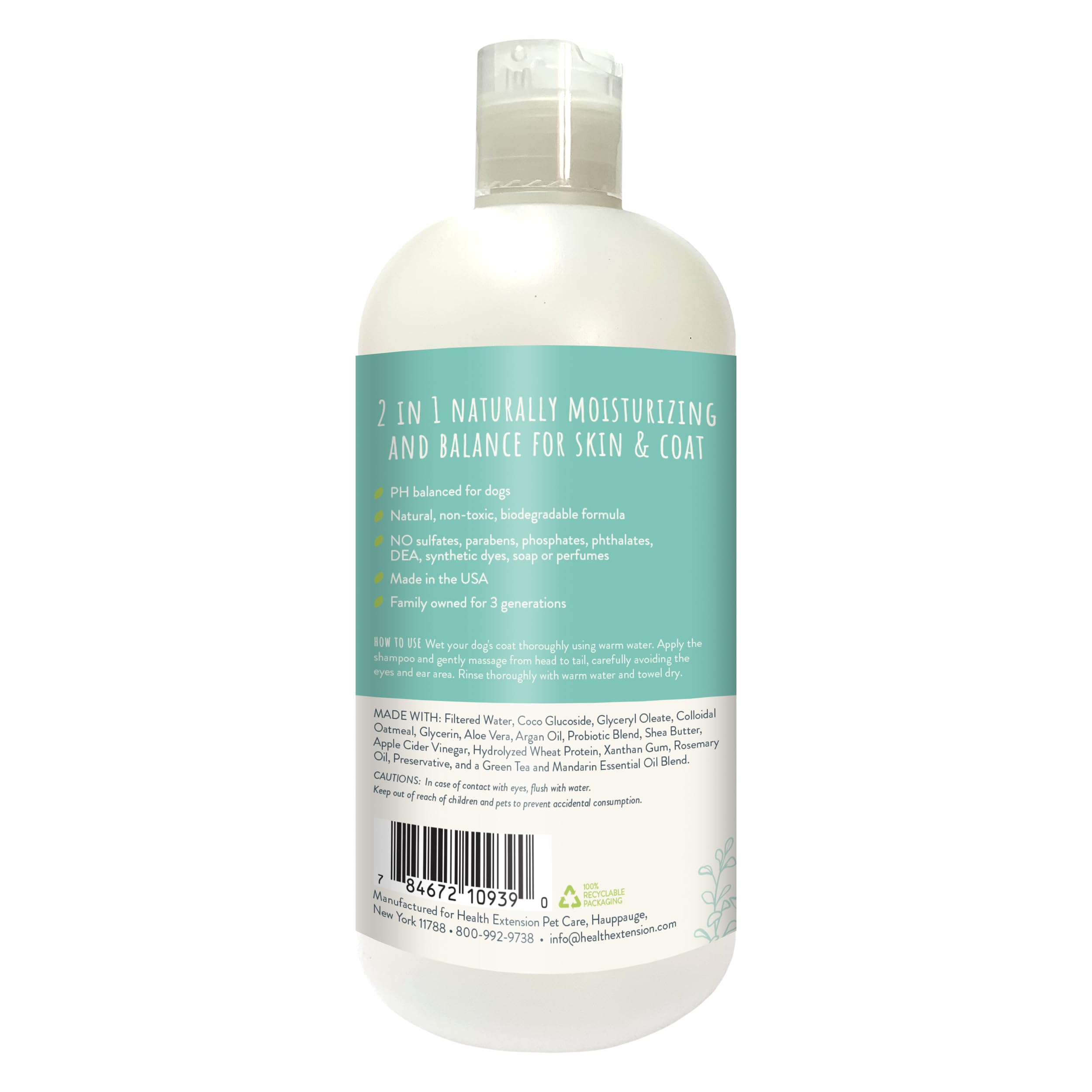 Amazon.com: Health Extension Ari Probiotic 2-in-1 Dog Shampoo