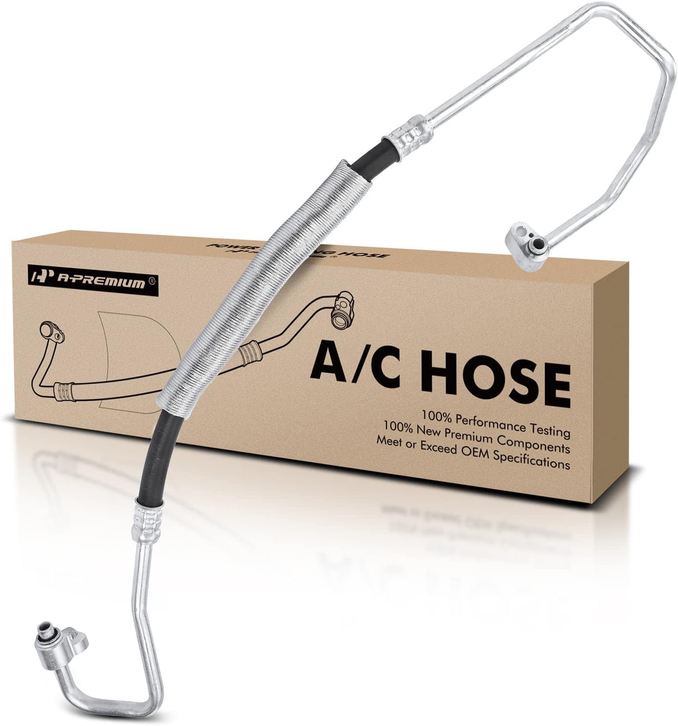 A-Premium A/C Discharge Line Hose Assembly Compatible with Chevrolet Aveo/Aveo5 2009-2011 & Pontiac G3 2009-2010, G3 Wave 2009, 1.6L, Compressor to Condenser