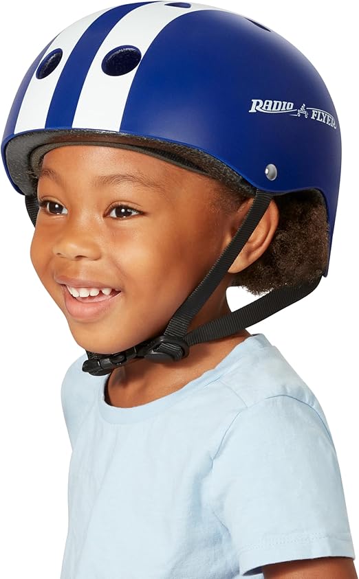 Radio Flyer Helmet, Blue Child Bike Helmet, Kids Bike Helmet for Skating, Scooter, Bike, Toddler Helmet Blue