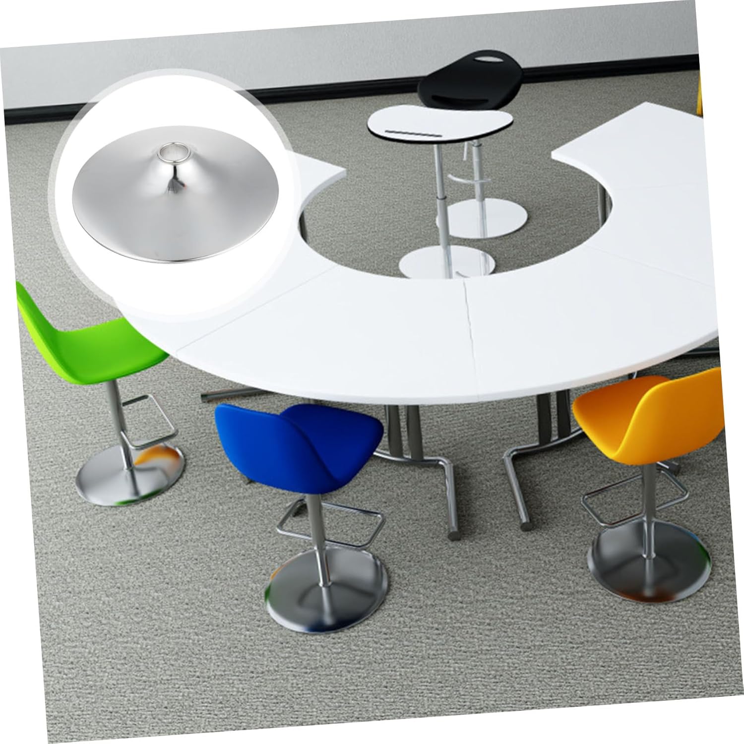 Kichvoe 1Pc Bar Table Holding Base Round Furniture Accessory for Tables Easy Installation for Various