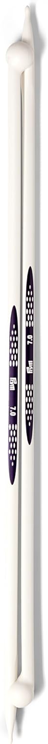 Prym Single-Point Ergonomic Knitting Pins/Needles (Pair) 7mm x 35cm Length, High-Performance Synthetic Material, Multi-Colour, 38 x 4 x 1 cm
