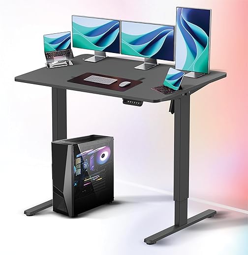 White Mulberry Multi-Purpose Electric Height Adjustable Desk |DIY Assembly|70Kg Wt Lift|Ergonomic Engineered Wood & Sturdy Leg(80X50mm)|Perfect for…