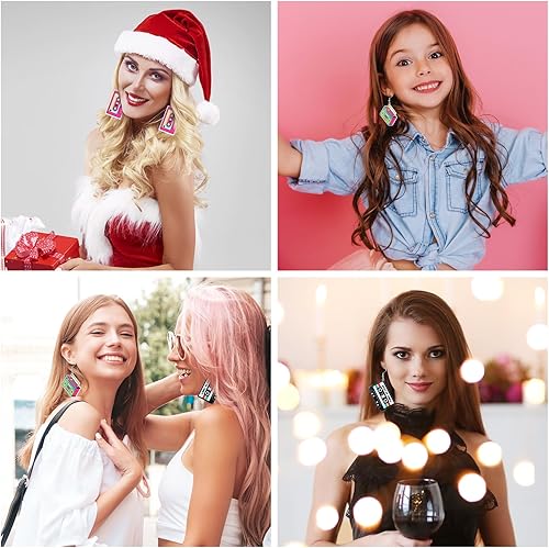 Miniatura 4 de 3 pares de aretes de cinta de casete vintage de los años 80 y 90 para mujer, aretes geométricos retro para trajes de los 80, cosplay, fiesta de