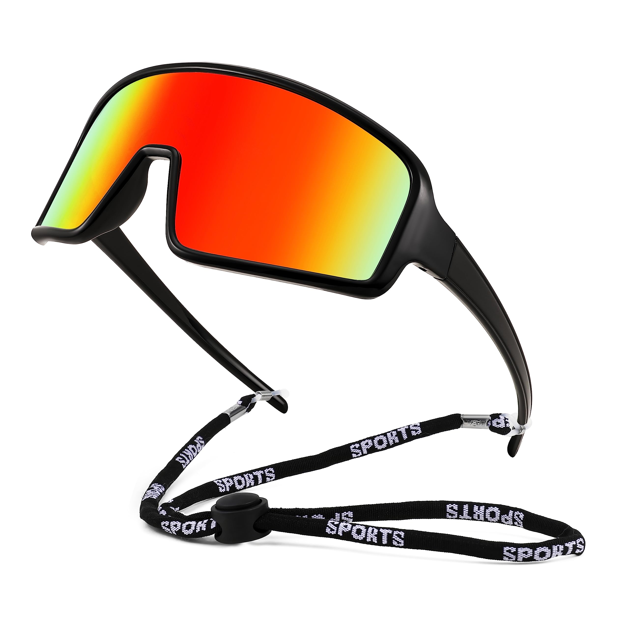 FEISEDYMen Women Sports Sunglasses Baseball Sun Glasses Cycling Fishing Running Trekking 80s 90s Youth Visor UV400 B2962ClimatePartner certified