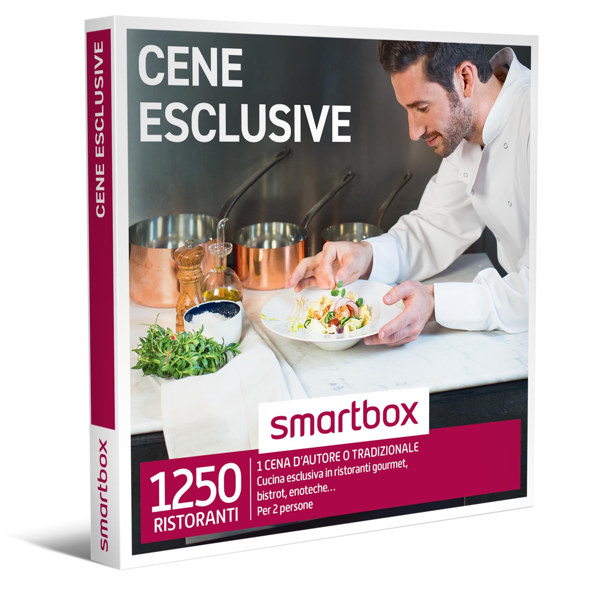 SMARTBOX - Cene esclusive - Cofanetto regalo - 1 cena d'autore o tradizionale per 2 persone