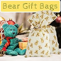 Vista 6 de LEOSINDA 100 bolsas de celofán de 7 x 12 pulgadas, bolsas de plástico de celofán con lazos giratorios para el día de San Valentín y cumpleaños