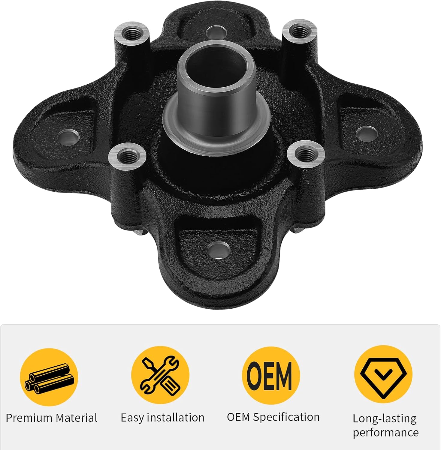 M MATI Rear Alex Wheel Hub for Polaris Ranger 570 Crew/Crew SP 2014-2025 Ranger 570 Premium 2023-2024 RZR 570 2014-2022 ACE 900 2016-2019 Pro XD Mid-Size Gas Crew 2022-2025 5139163