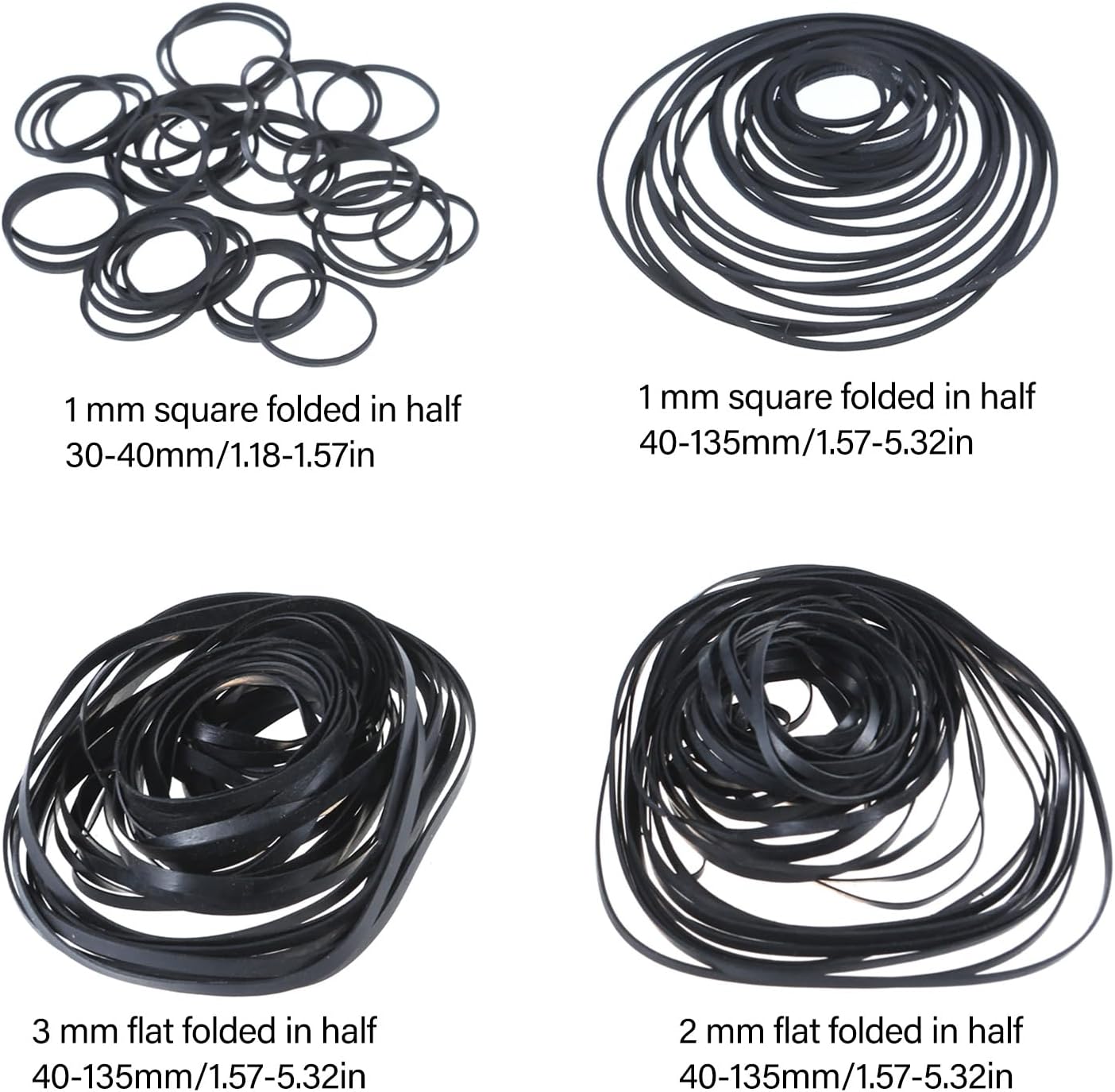 Cassettes Tape Machine Belt Multiple Size Rubber Belts
