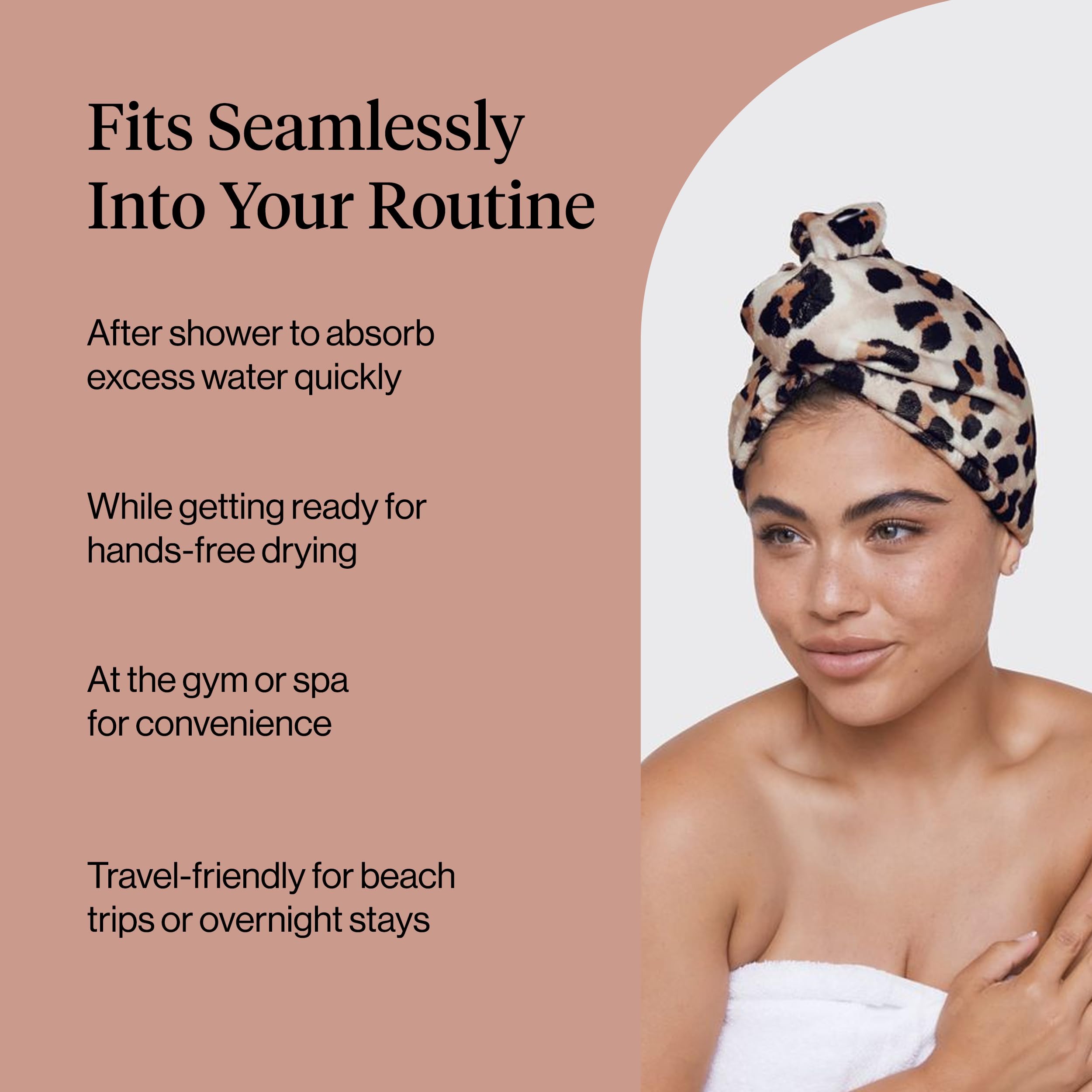 Amazon.com: Kitsch Microfiber Hair Towel Wrap for Women 