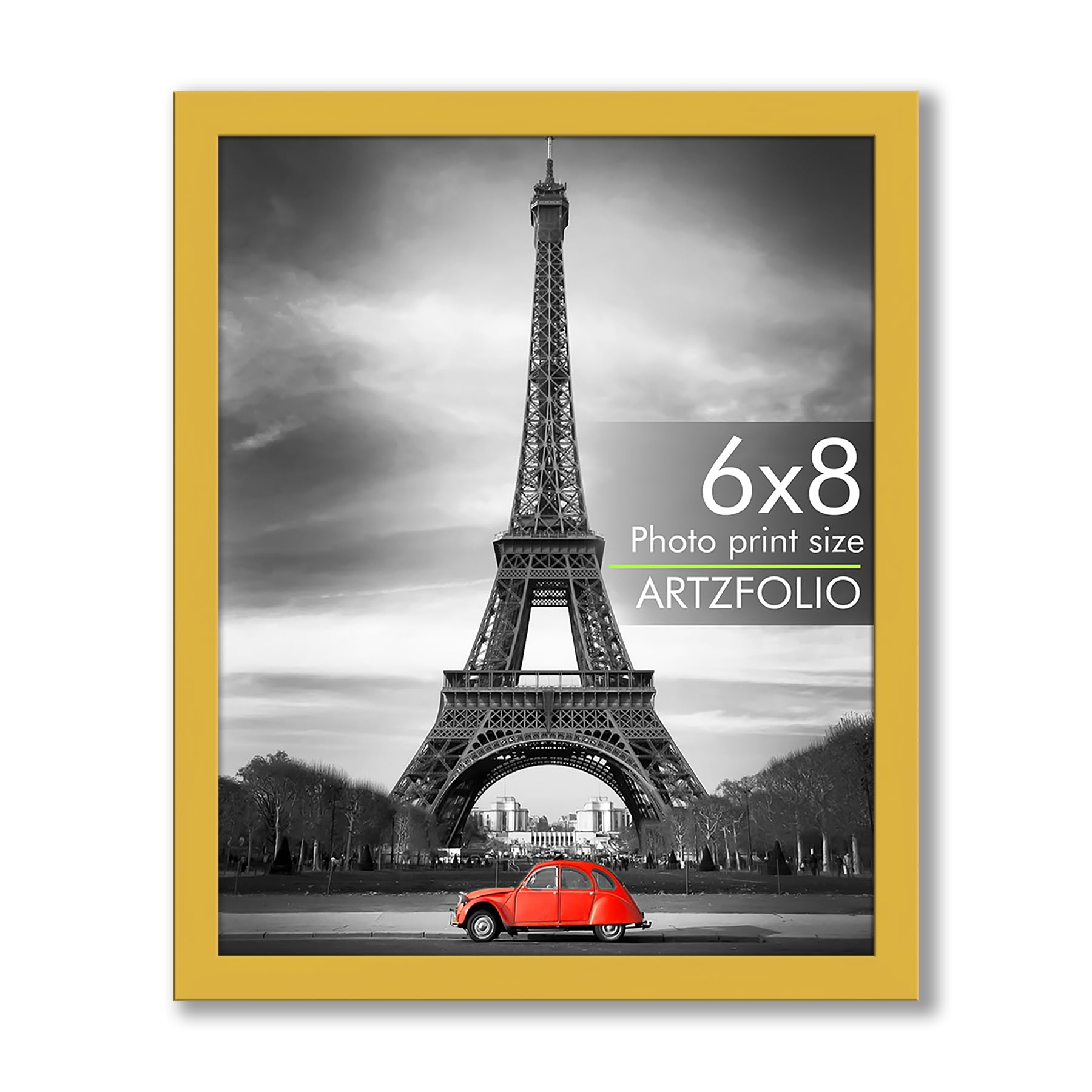 ArtzFolio Wall & Table Photo Frame D555 | Wall Photo Frame Collage for Living Room | Picture Frames Bedroom, Home & Office Decoration | Golden | 6x8 inch (15x20 cms)
