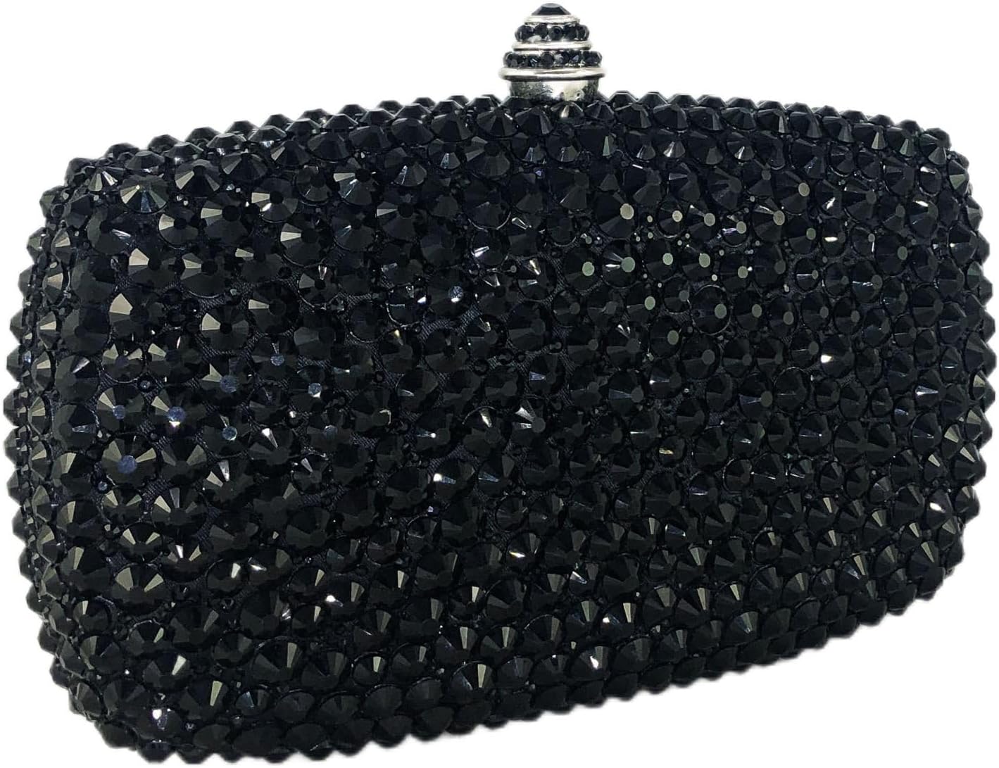 Boutique De FGG Mini Crystal Clutch Purse for Women Formal, Spikes Rhinestone Clutch Evening Bag, Wedding Party Handbag - Image 7