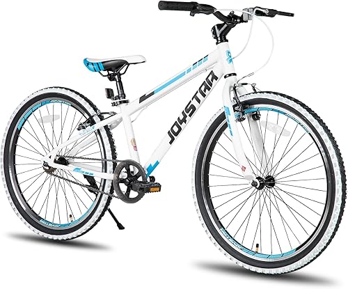 Miniatura 10 de JOYSTAR Lubbock 20 24 Inch Kids Bike for Boys & Girls Ages 7-12 Years Hardtail Mountain Bike for Kids with 1-Speed/7-Speed Drivetrain, White Wall