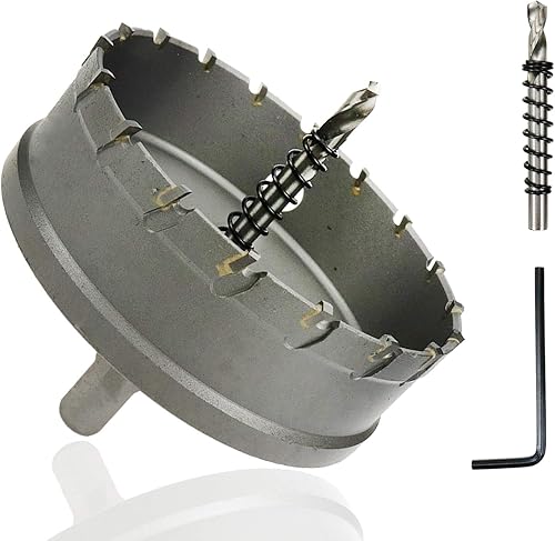 Sierra de agujero Rannb de 4 pulgadas100mm de diámetro de corte con punta de carburo para lámina de acero inoxidable y metal